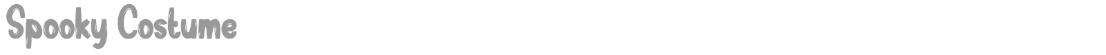 Spooky Costume font preview